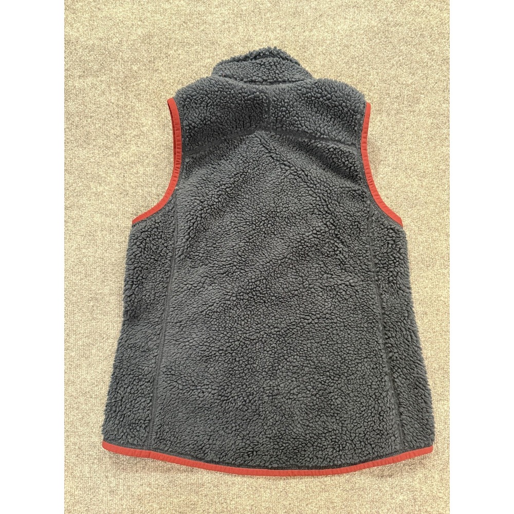 L.L. Bean Fleece Vest Womens Medium Blue Moutain Pile Sherpa Full Zip Outdoor - Picture 7 of 7